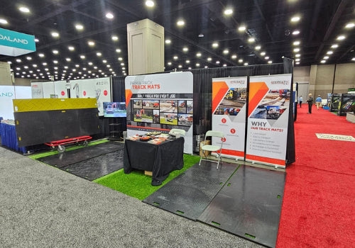 Floor protection mats for trade shows