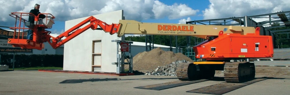 ground protection mats at construction site