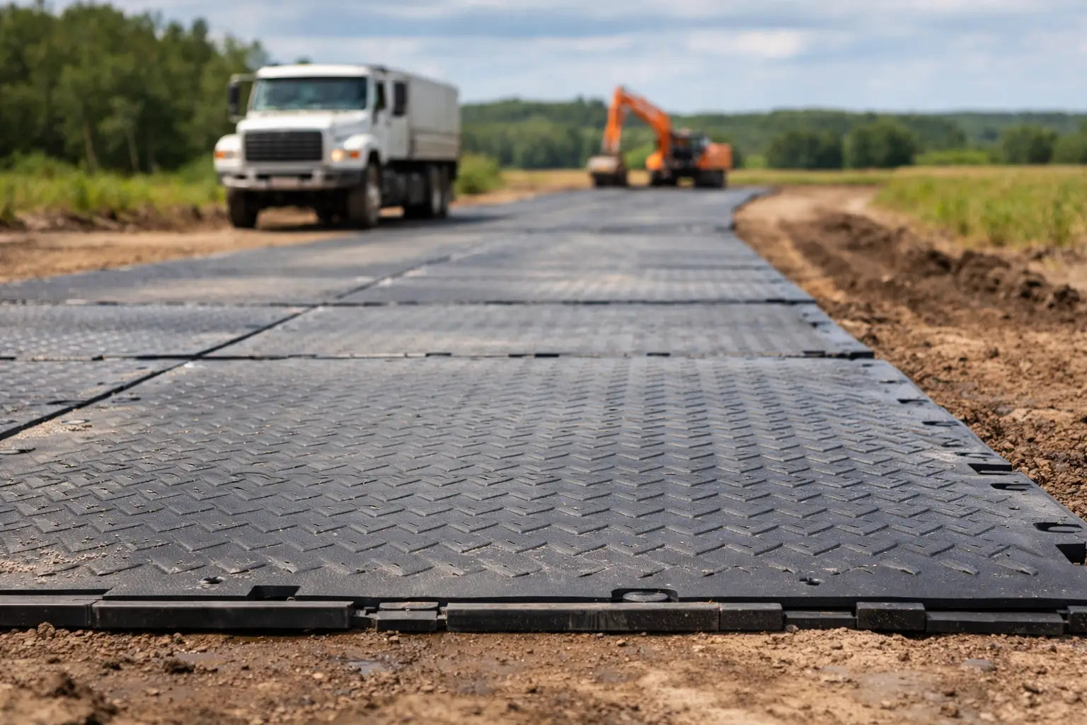 Temporary Access Road Mats That Hold Up