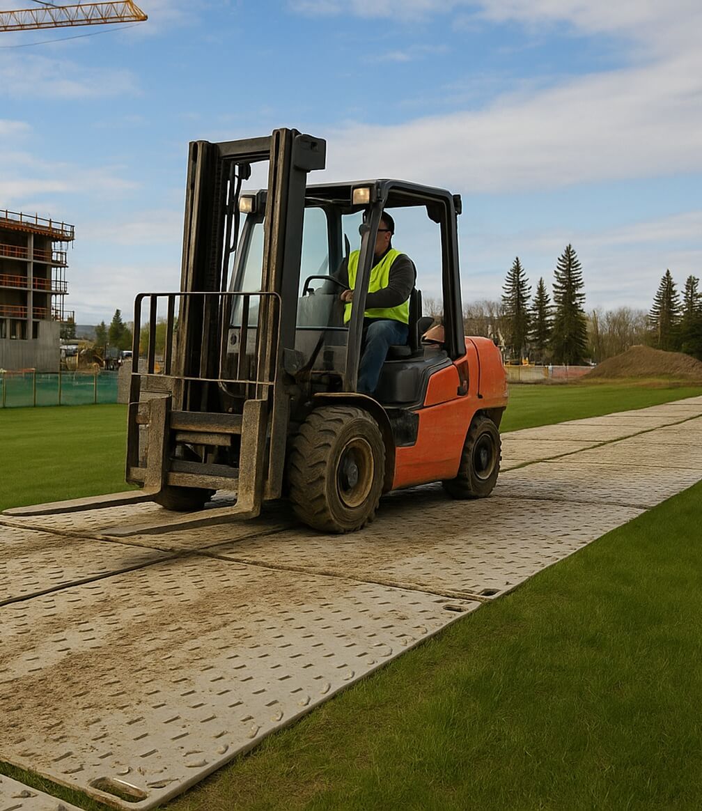 Ground Protection Mats for Alberta Construction