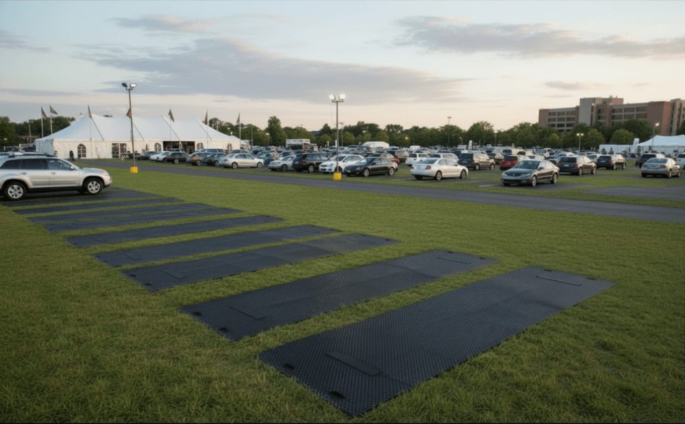 Car parking mats for grass