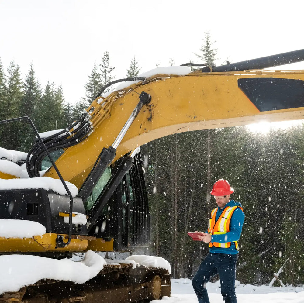 Ground protection mats for snow